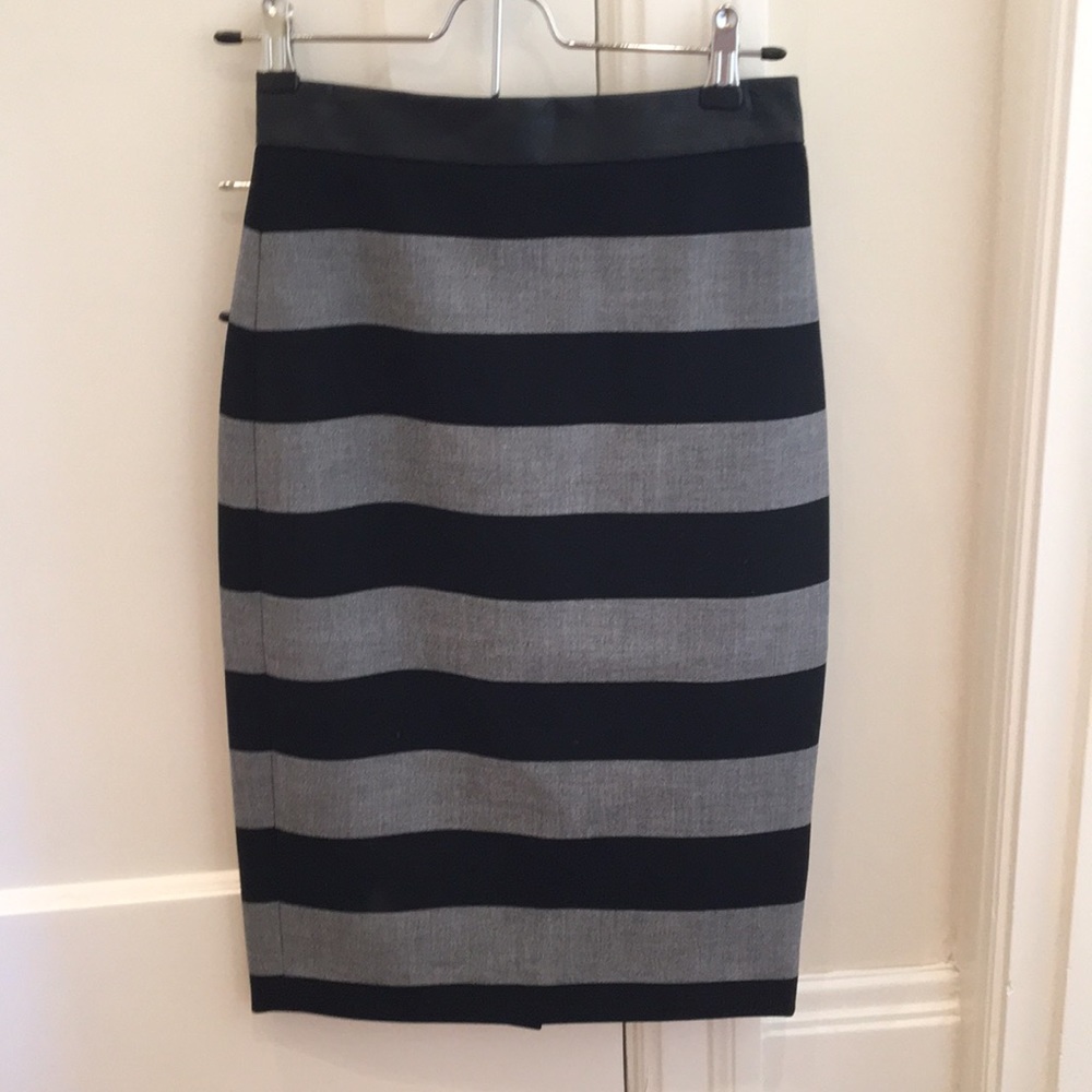 Banana Republic striped pencil skirt